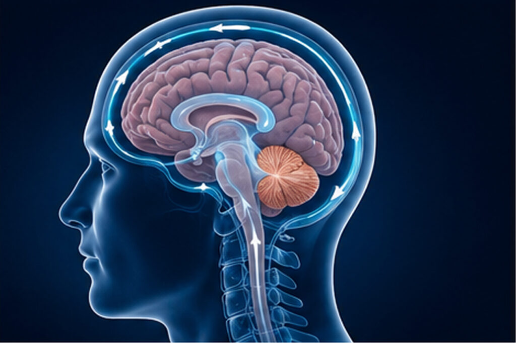 Neuroplasticita – ilustrace lidského mozku a nervového systému